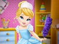 baby cinderella house cleaning