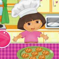 Dora cooking crackers