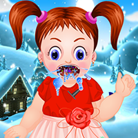 Baby Emma winter throat problem